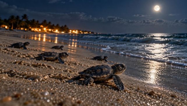 Beach lighting and sea turtle hatchlings