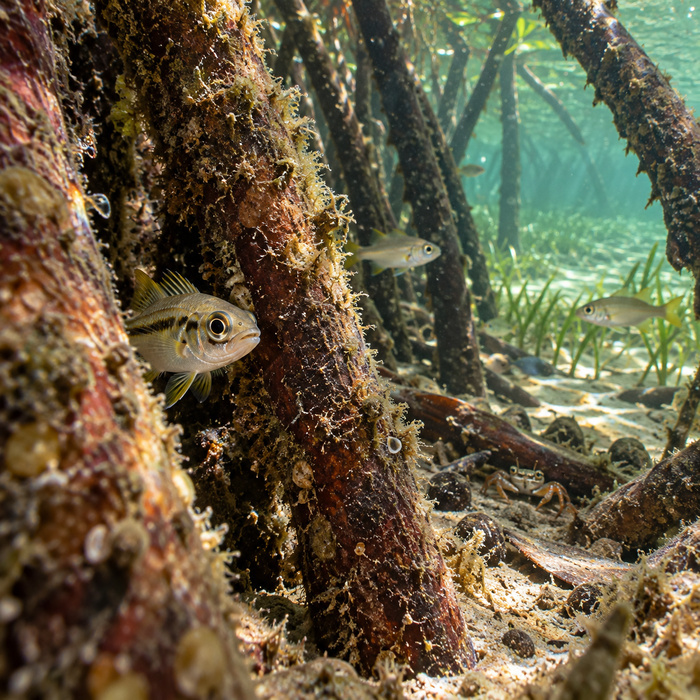 How Do Mangrove Roots Become Nurseries for Marine Life?